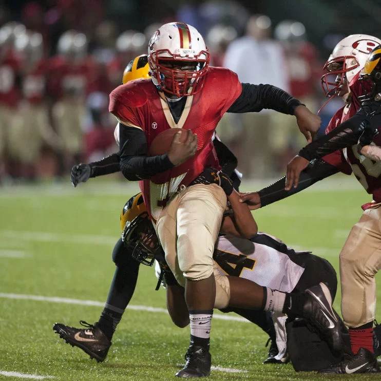 a middle school football game