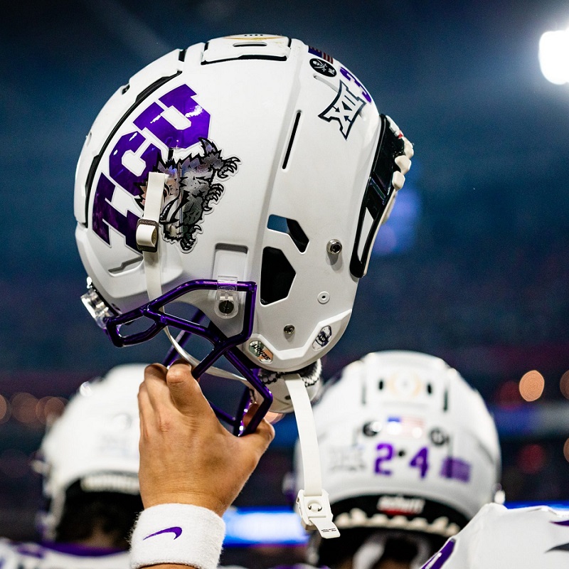 TCU football helmet