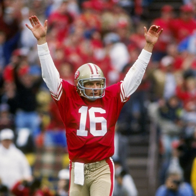 The San Francisco 49ers' Joe Montana Jersey